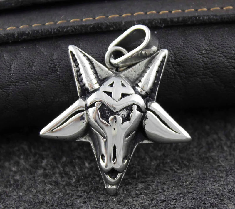 Satanic Baphomet Pentagram Pendant Necklace