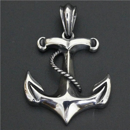 Mens Stainless Steel Biker Pendant