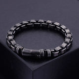Solid Stainless Steel Chain Bracelet 9MM Wide Vintage Jewelry