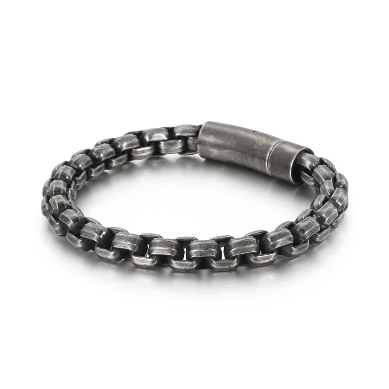Heavy Antique Silver Bracelet for Men