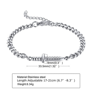 Mens Sword Anklet, Daggers Anklet, Mens Gift, Anklet Bracelet