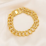 Thick Chain Bracelets Men Women African Dubai Wedding Jewelry