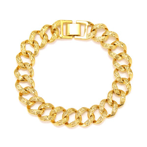 Thick Chain Bracelets Men Women African Dubai Wedding Jewelry