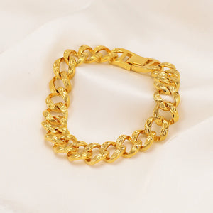 Thick Chain Bracelets Men Women African Dubai Wedding Jewelry