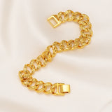 Thick Chain Bracelets Men Women African Dubai Wedding Jewelry