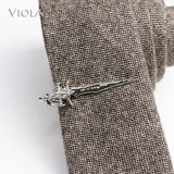 Men's Tool Box Weapon Clamp Copper Stainless Metal Clip Sword Gun Anchor Tie Bar