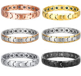 Vintage Stainless Steel Magnetic Pain Relief Bracelet for Men