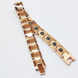 Vintage Stainless Steel Magnetic Pain Relief Bracelet for Men