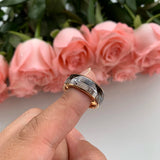 Tungsten Carbide Deer Antler& Wood Arrow Inlay Wedding Bands