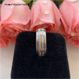 Tungsten Carbide Rings Meteorite Rose Arrow Inlay 8MM Comfort Fit