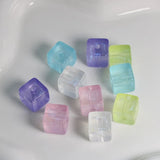 Mermaid Glitter Cube Luminous Glow Beads for DIY Jewelry Making