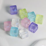 Mermaid Glitter Cube Luminous Glow Beads for DIY Jewelry Making