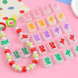 Mermaid Glitter Glow Mahjong Beads DIY Accessories