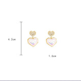 Mermaid Pearl Earrings Light Micro Set Net Red Sweet Earrings Women's Jewelry