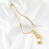 Mermaid Shaped High Pendant Necklaces Golden Wedding Party