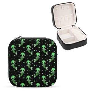 Mermaid Star Pattern Jewelry Storage Box - Earring Boxes Display Case Organizer
