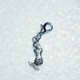 Mermaid Girl Charm Dangle Bead Charm Lobster Clasp DIY Jewelry Making