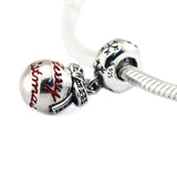 Christmas Bauble Charm Silver Beads For Jewelry Making