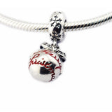 Christmas Bauble Charm Silver Beads For Jewelry Making