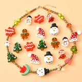 Christmas Santa Tree Pendants DIY Jewelry Making Beads