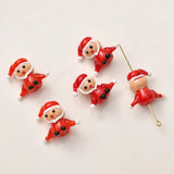 Christmas Santa Tree Pendants DIY Jewelry Making Beads