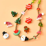 Christmas Santa Tree Pendants DIY Jewelry Making Beads