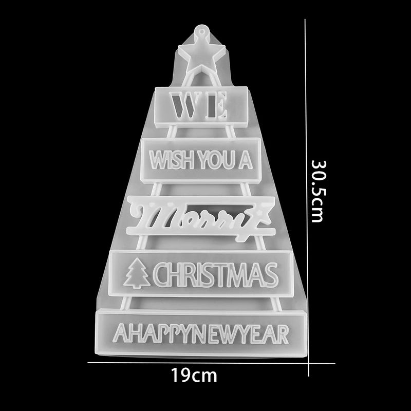 Christmas Tree Silicone Mold for DIY Resin Casting