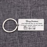 Christmas Keychain Husband Gift: You Hold The Key To My Heart