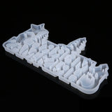Christmas Letter Silicone Casting Mold Resin Epoxy Pendant Mould