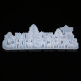Christmas Letter Silicone Casting Mold Resin Epoxy Pendant Mould