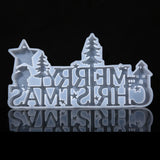 Christmas Letter Silicone Casting Mold Resin Epoxy Pendant Mould