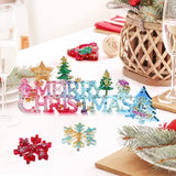 Christmas Letters Ornaments Epoxy Resin Mold Xmas Decorations Silicone Mould