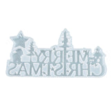 Christmas Letters Ornaments Epoxy Resin Mold Xmas Decorations Silicone Mould