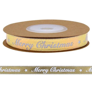 Christmas Letters Ribbon Metallic Fringe Tassels for Xmas Holiday Party