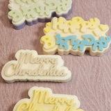 Christmas Scented Candle Molds Happy Birthday Aroma Soap Silicone Moulds