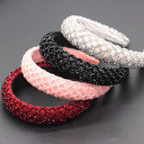 Mesh Crystal Geometric Headband Baroque Women Beads Hair Accessory