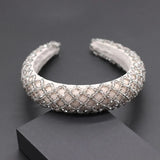 Mesh Crystal Geometric Headband Baroque Women Beads Hair Accessory