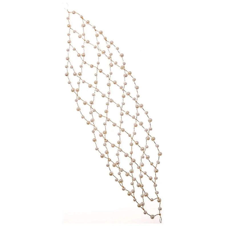 Mesh Hairband Vintage Pearl Headband Tiaras Hair Vines
