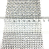 Silver Rhinestone Mesh Trim Diamond Ribbon for DIY Wedding Jewelry