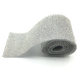 Silver Rhinestone Mesh Trim Diamond Ribbon for DIY Wedding Jewelry