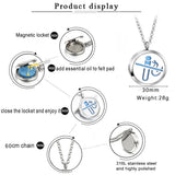 Titanium Steel Aromatherapy Necklace with No Smoking Pattern