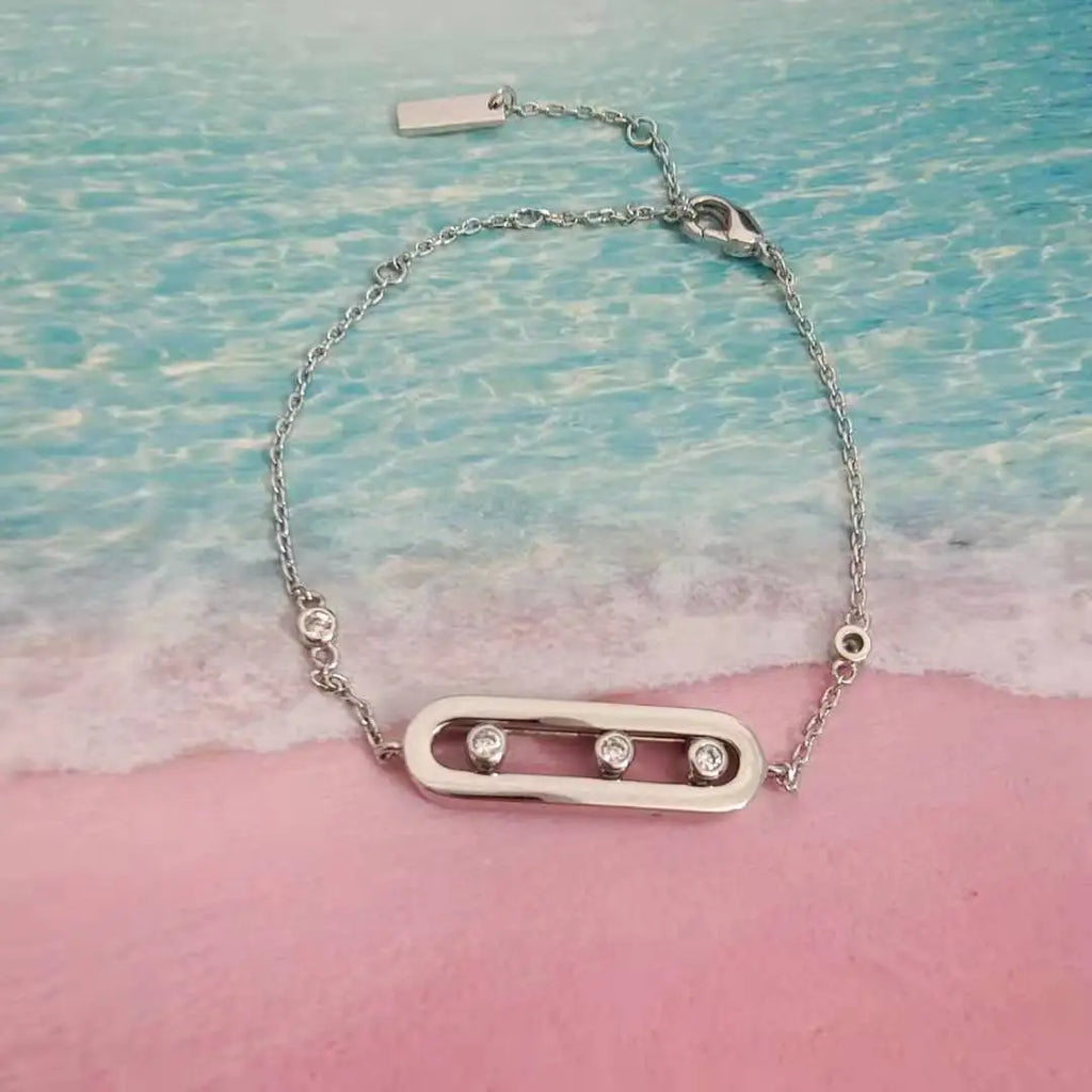 MessicaTifulove French Sliding Bracelet for Girls in 3 Colors