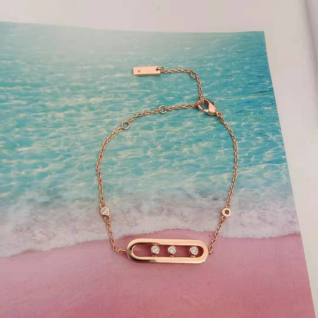 MessicaTifulove French Sliding Bracelet for Girls in 3 Colors