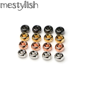 100pcs Metal Circle Spacer Beads for DIY Bracelet Necklace