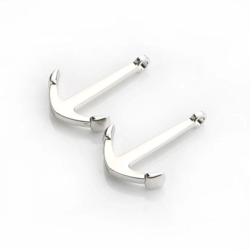10pcs Anchor Hook Charms for DIY Bracelet Necklace Jewelry Making