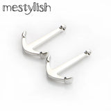 10pcs Anchor Hook Charms for DIY Bracelet Necklace Jewelry Making