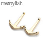 10pcs Anchor Hook Charms for DIY Bracelet Necklace Jewelry Making