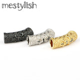 Fleur De Lis Anchor Tube Spacer Beads Charms 2pcs/lot