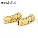 Fleur De Lis Anchor Tube Spacer Beads Charms 2pcs/lot