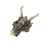 Mythology Bronze Dragon Head Spacer Bead for DIY Jewelry